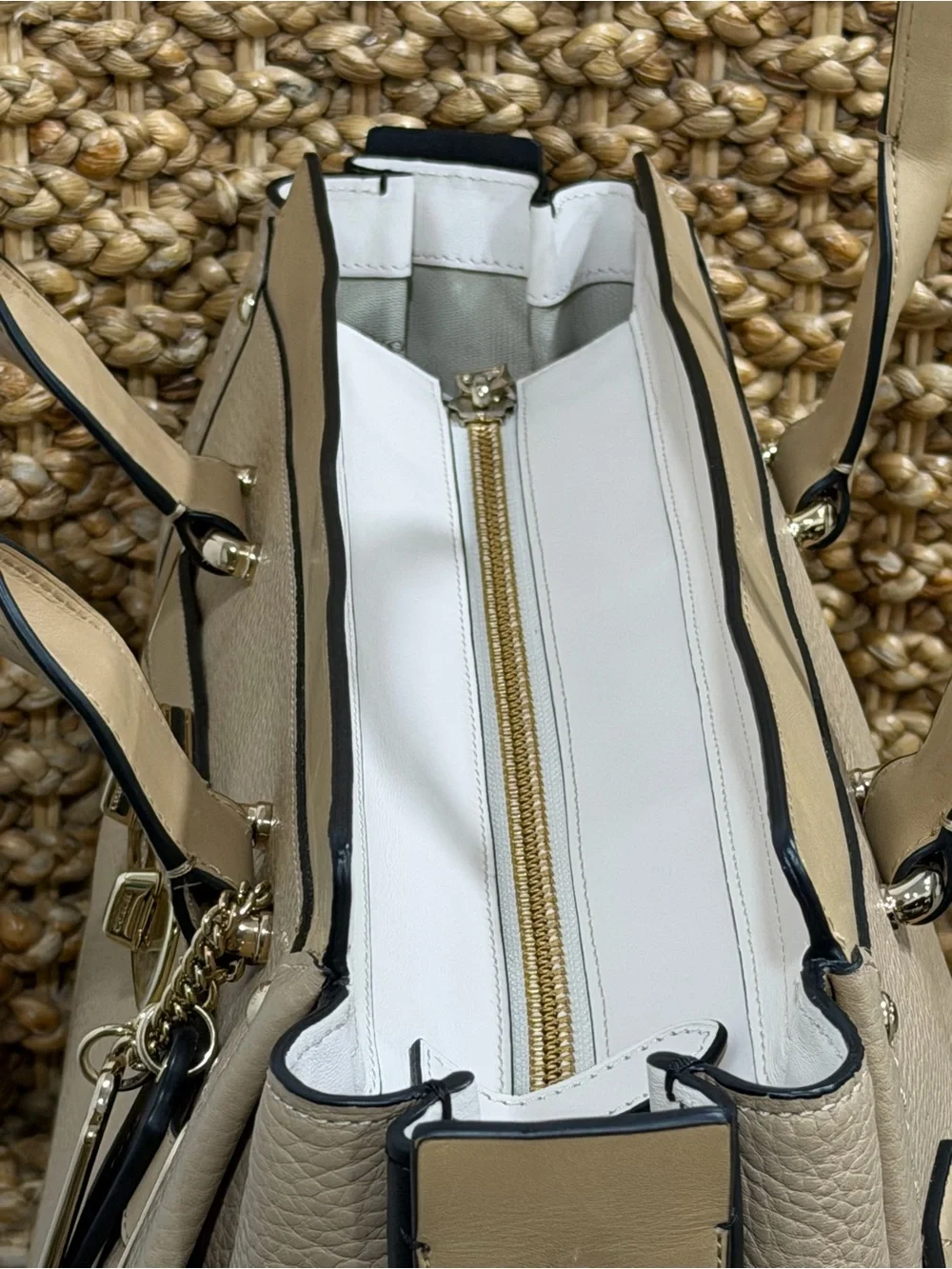 Coach goldtone bag